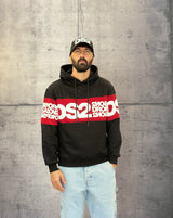 FELPA CON CAPPUCCIO - DS2 - ART. FW25219 - COL. NERO