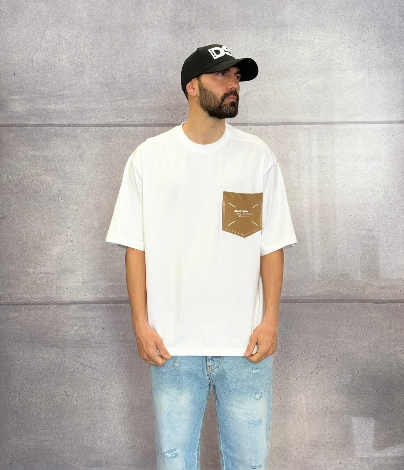 T-SHIRT GIROCOLLO OVERSIZE CON TASCHINO - IMPERIAL - ART. T85193158M