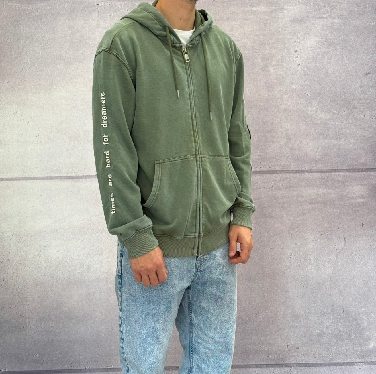 FELPA FULL ZIP PATCH CON CAPPUCIO - BERNA -  ART. 251239