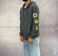 FELPA FULL ZIP PATCH CON CAPPUCIO - BERNA -  ART. 251239