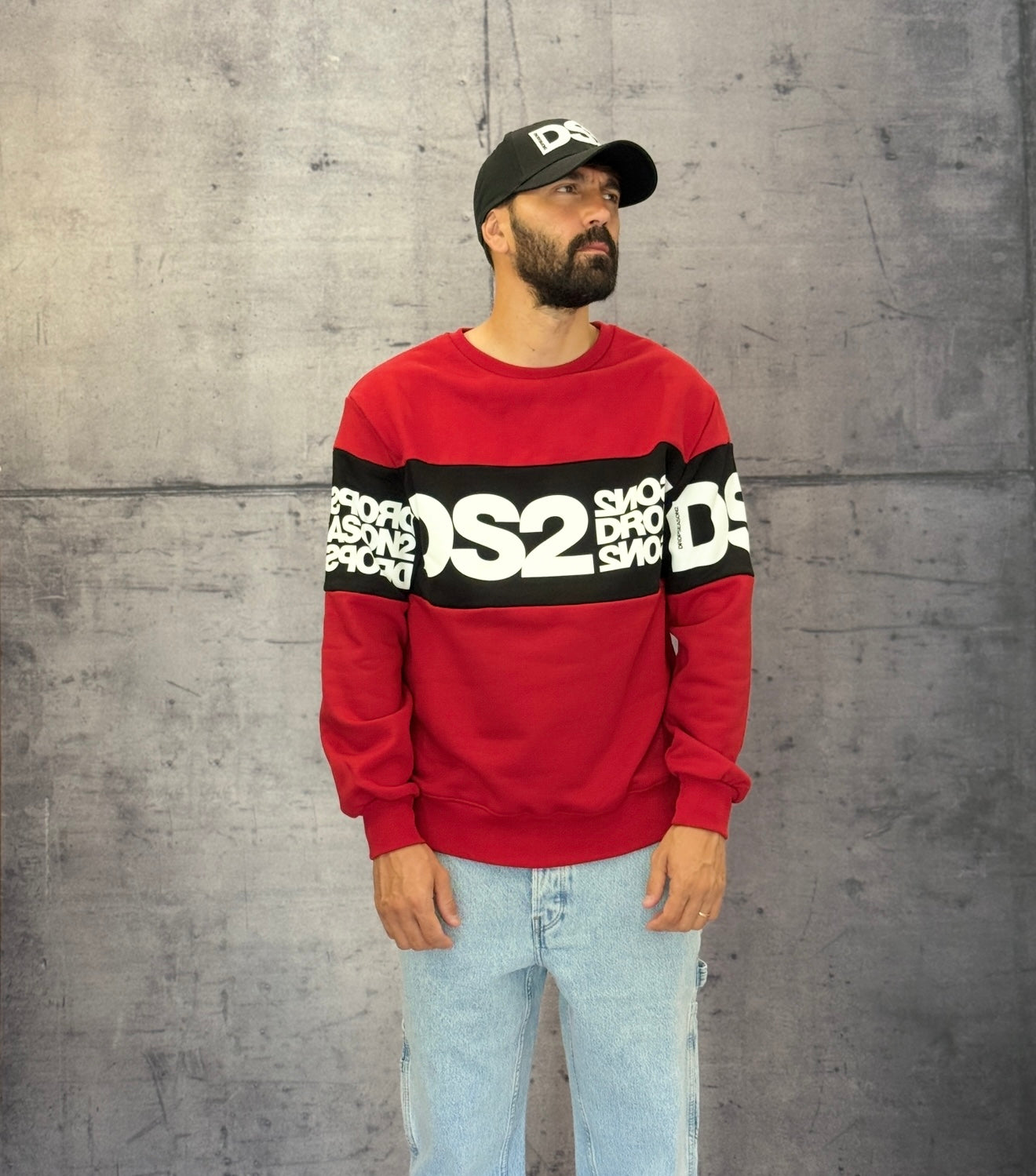 FELPA GIROCOLLO - DS2 - ART. FW25215 - COL. VINACCIA