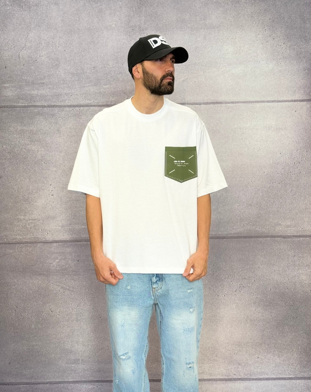 T-SHIRT GIROCOLLO OVERSIZE CON TASCHINO - IMPERIAL - ART. T85193158M