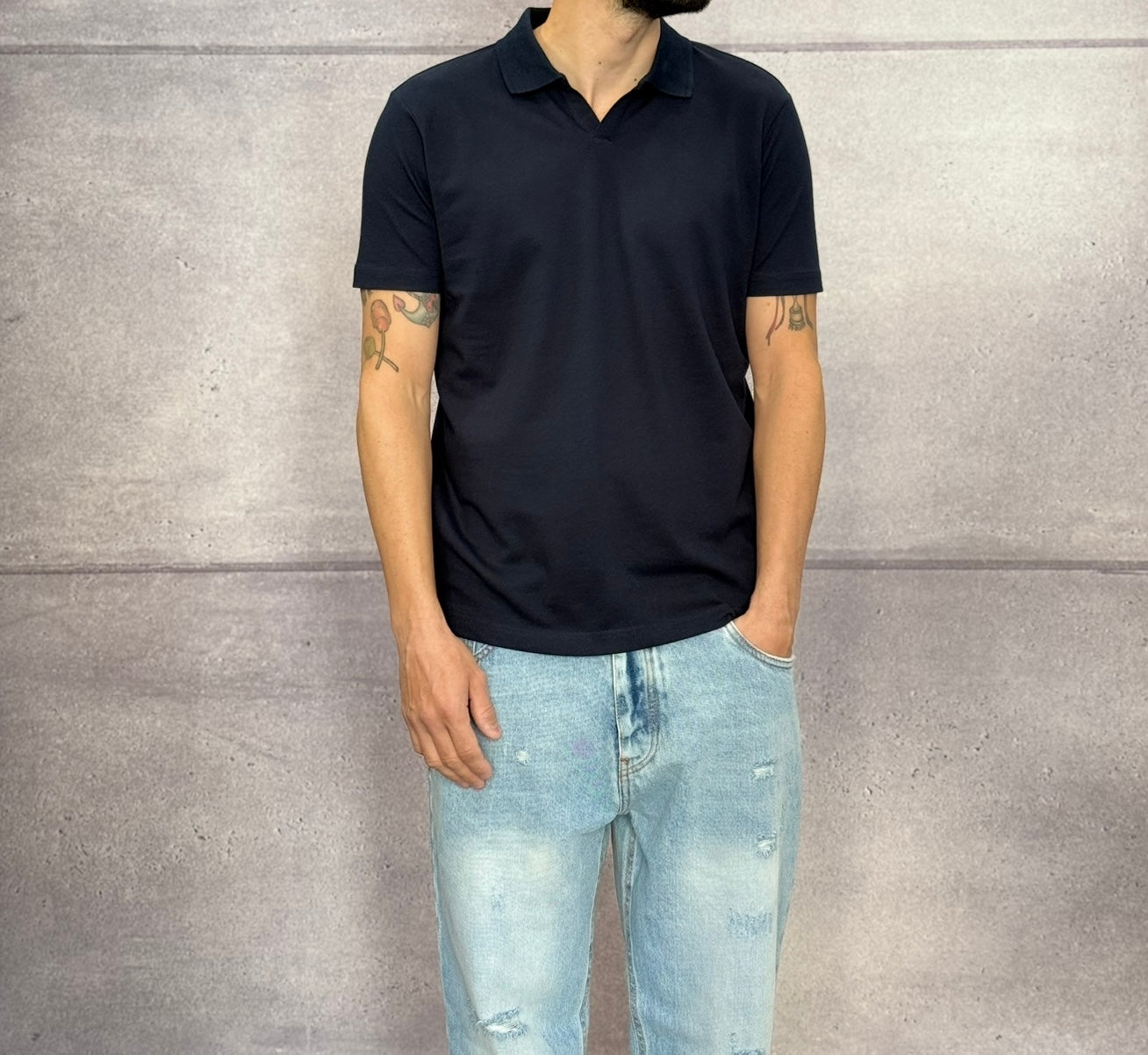 POLO M/M NO BOTTONI - BERNA - ART. 251338