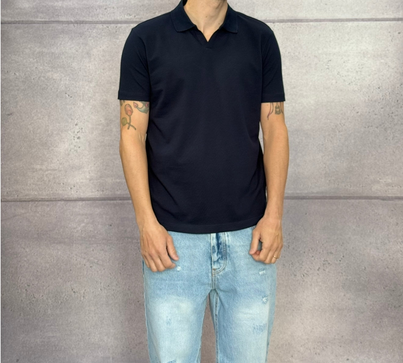 POLO M/M NO BOTTONI - BERNA - ART. 251338