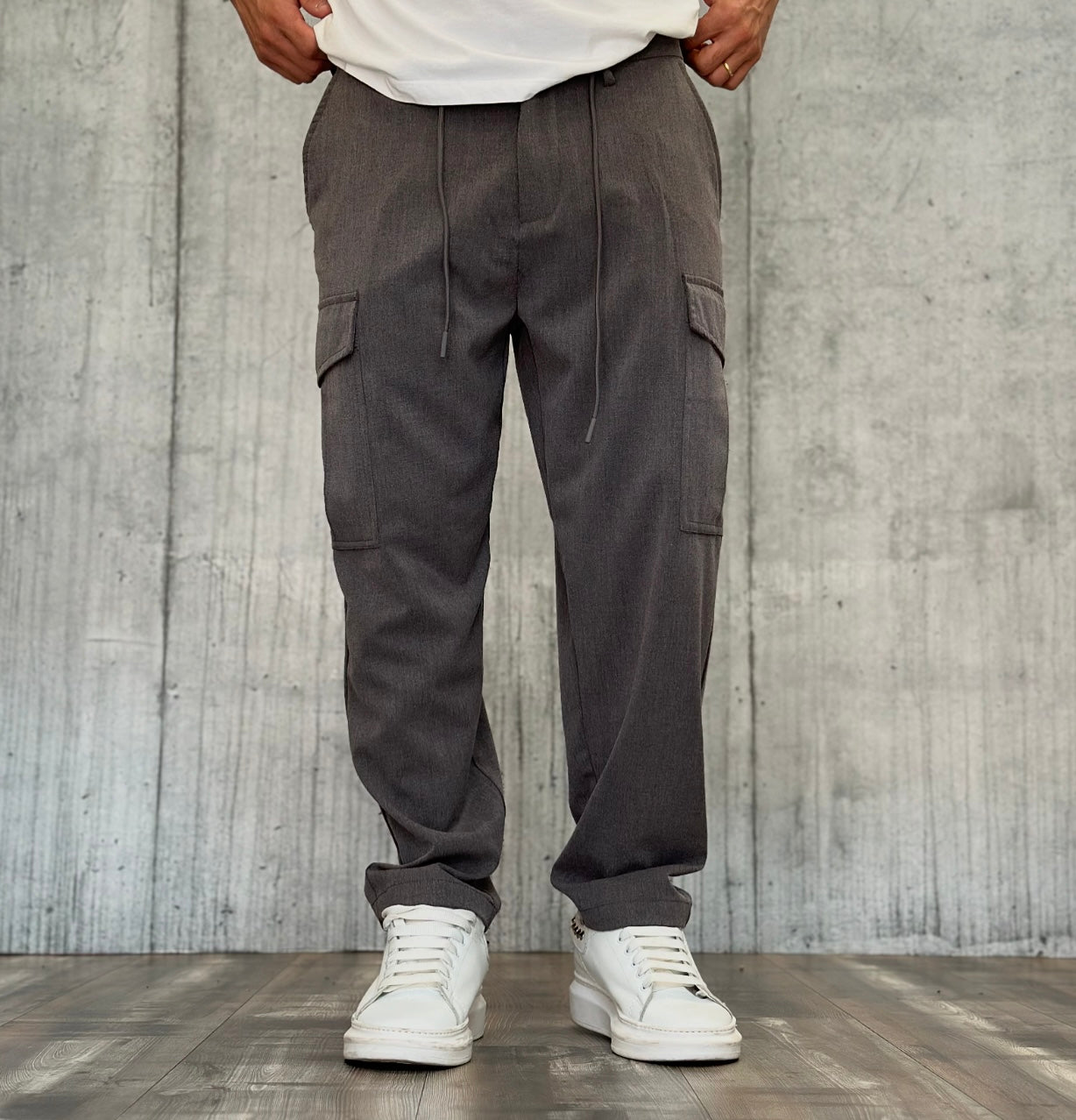 PANTALONE CARGO TASCONE - HAMEN - ART. LPP0206 - COL. GRIGIO