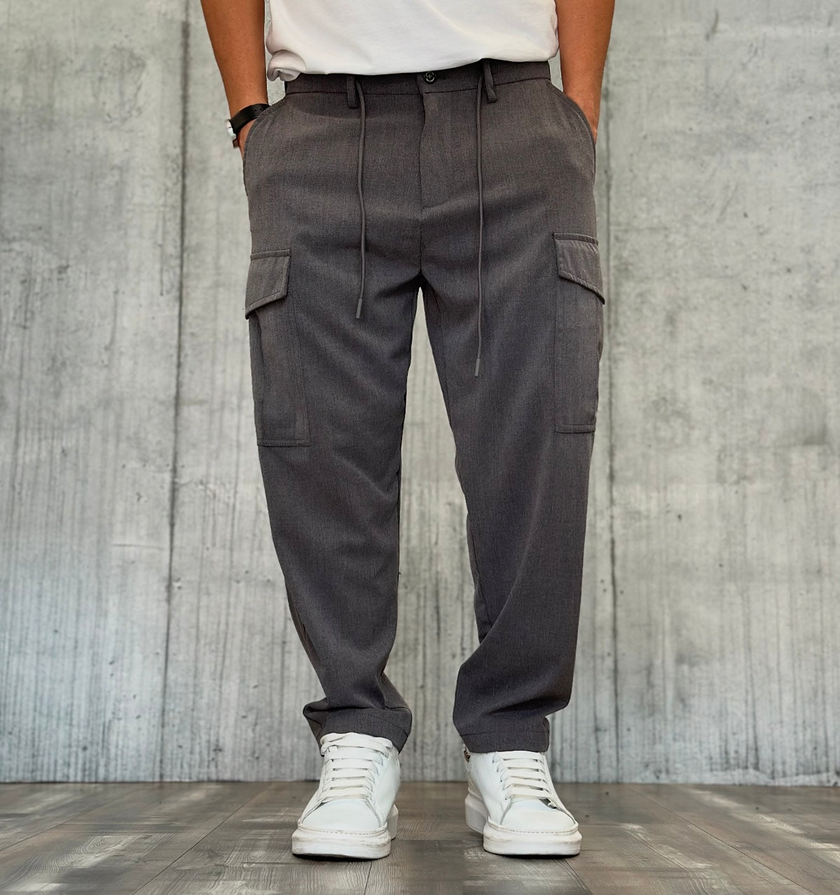 PANTALONE CARGO TASCONE - HAMEN - ART. LPP0206 - COL. GRIGIO
