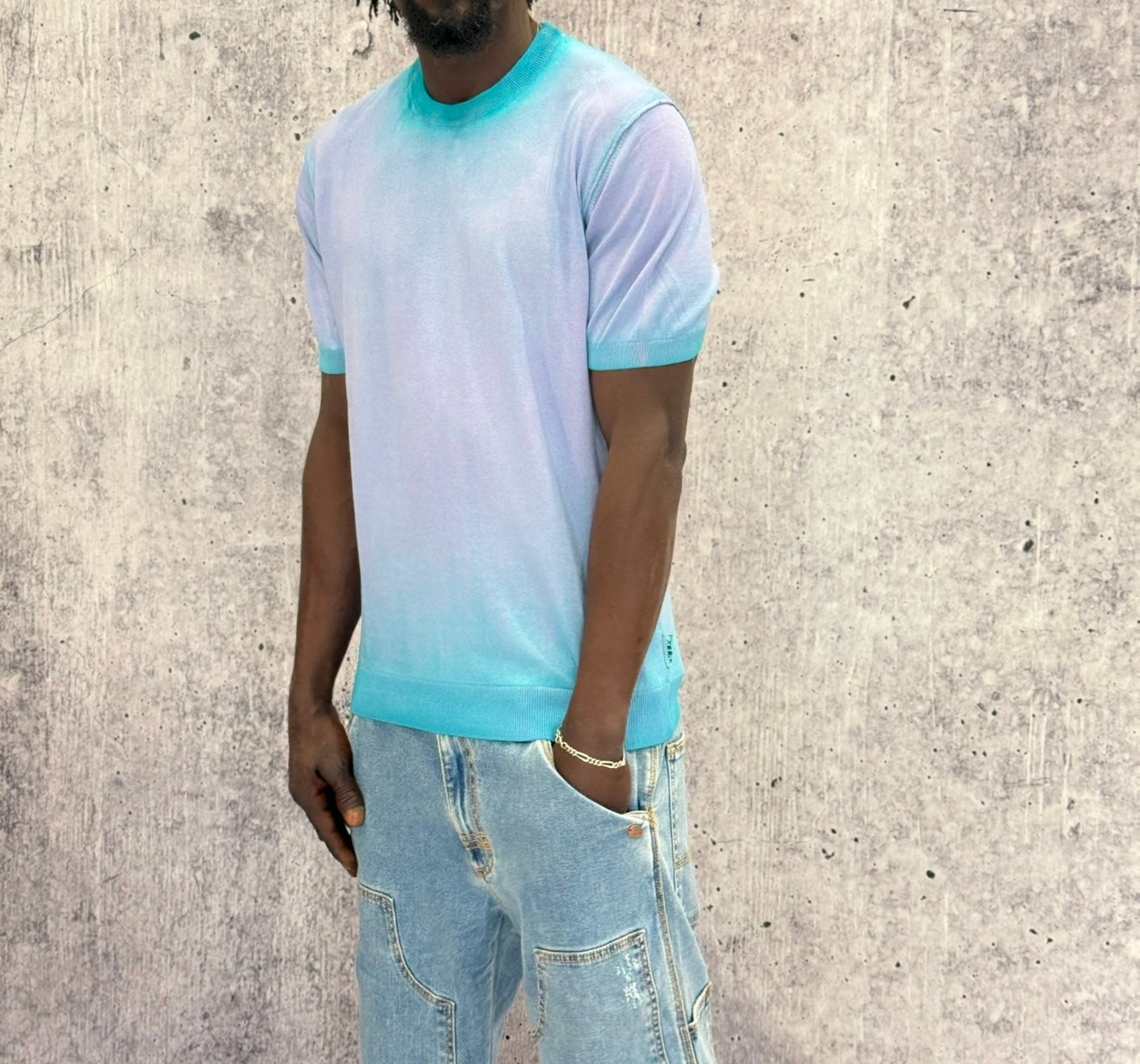 T-SHIRT GIROCOLLO IN MAGLIA DOP.TINTURA - BERNA - ART. 251034
