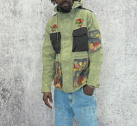 GIACCA CON CAPPUCCIO + PATCH - BERNA - ART. 25124330 - COL. VERDE MILITARE