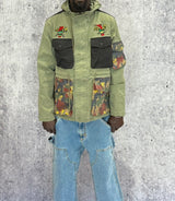 GIACCA CON CAPPUCCIO + PATCH - BERNA - ART. 25124330 - COL. VERDE MILITARE