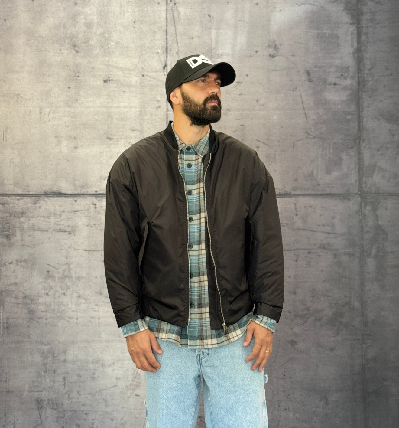 GIUBBINO BOMBER - NEW JOB BRAND - ART. NAYLON3 - COL. NERO