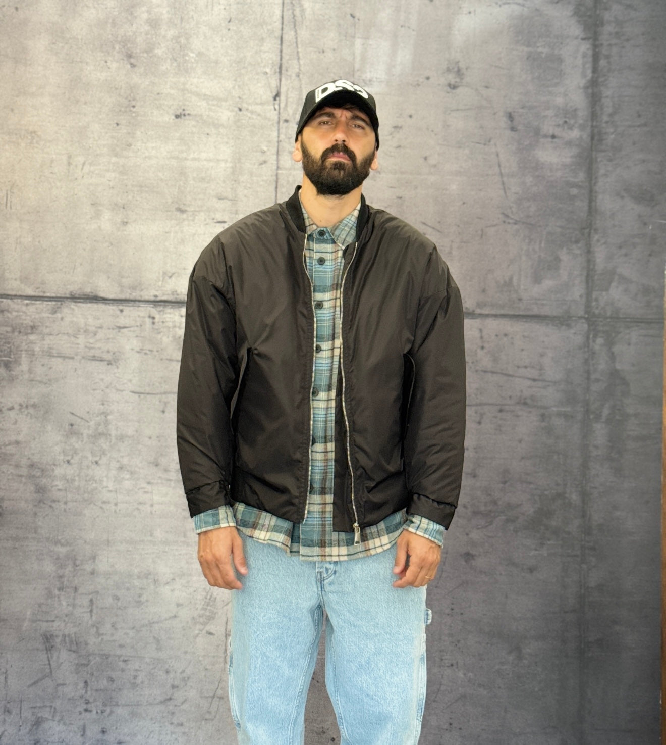 GIUBBINO BOMBER - NEW JOB BRAND - ART. NAYLON3 - COL. NERO