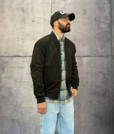 GIUBBINO BOMBER EFFETTO SCAMOSCIATO - ONLY&SONS - ART. 22027463 - COL. BLACK