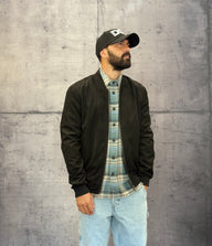 GIUBBINO BOMBER EFFETTO SCAMOSCIATO - ONLY&SONS - ART. 22027463 - COL. BLACK