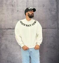 FELPA GIROCOLLO NEVER BACK DOWN - BERNA - ART. 252202128 - COL. PANNA