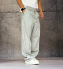 PANTALONE CON ELASTICO IN VITA - NEW JOB BRAND - ART. 52 DANY - COL. GRIGIO MELANGE
