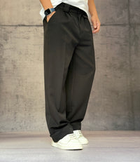 PANTALONE CON ELASTICO IN VITA - NEW JOB BRAND - ART. LUIS - COL. NERO