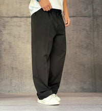 PANTALONE CON ELASTICO IN VITA - NEW JOB BRAND - ART. LUIS - COL. NERO