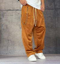 PANTALACCIO VELLUTINO - NEW JOB BRAND - ART. PONZA LACCIO - COL. RUGGINE