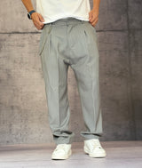 PANTALONE CON ELASTICO IN VITA - NEW JOB BRAND - ART. PALACE NO TASCH - COL. GRIGIO MELANGE