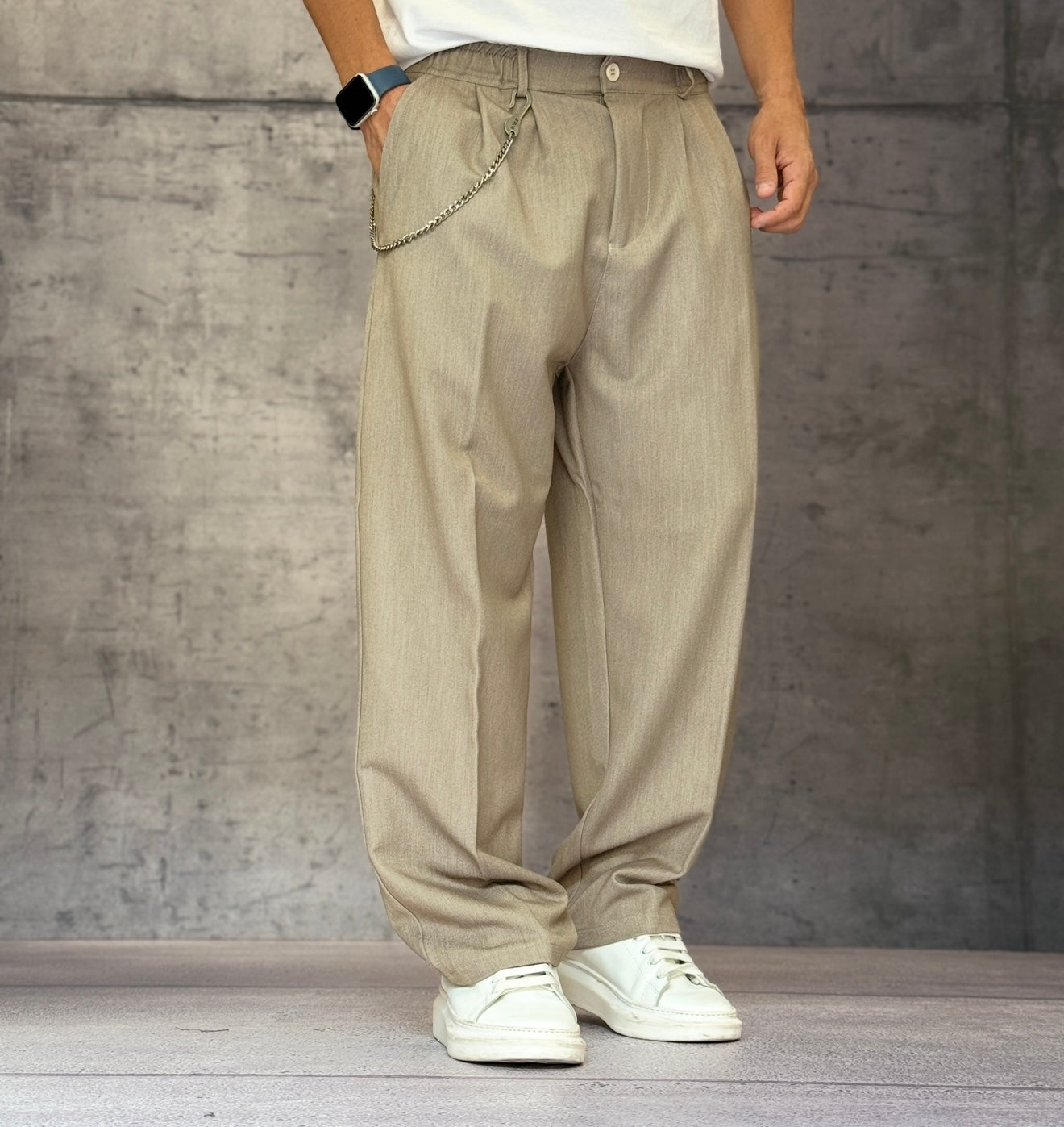 PANTALONE CON ELASTICO IN VITA - NEW JOB BRAND - ART. TREMITY