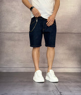 BERMUDA DI JEANS + SCHIZZI - NEW JOB BRAND - ART. PORTO BLUE - COL. DENIM SCURO