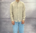 CAMICIA IN LINO COLLO COREANA - BERNA - ART. 243200