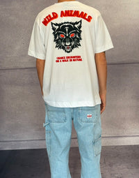 T-SHIRT JERSEY STAMPA WILD ANIMAL - BERNA - ART. 2513202 - COL. BIANCO