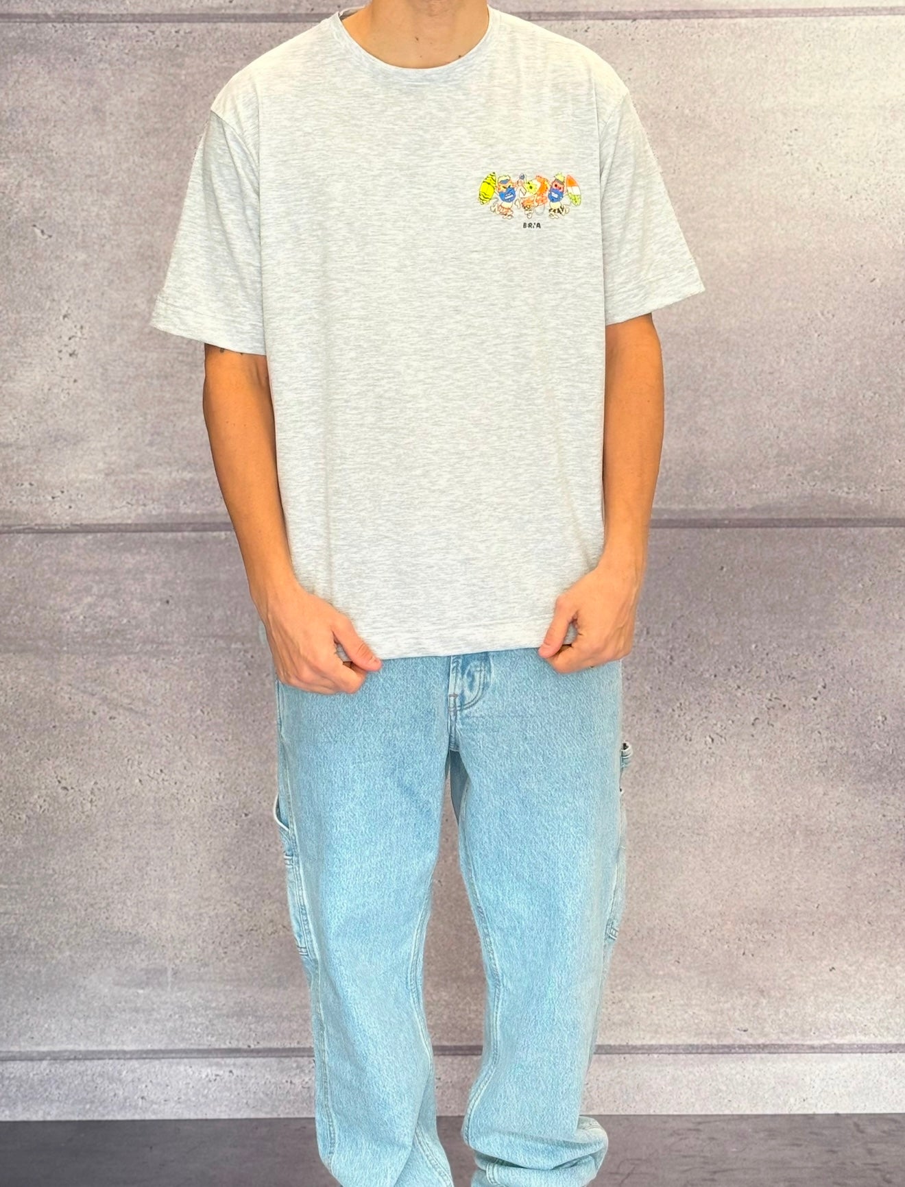 T-SHIRT JERSEY STAMPA MAYA - BERNA - ART. 25132321 - COL. GRIGIO MELANGE