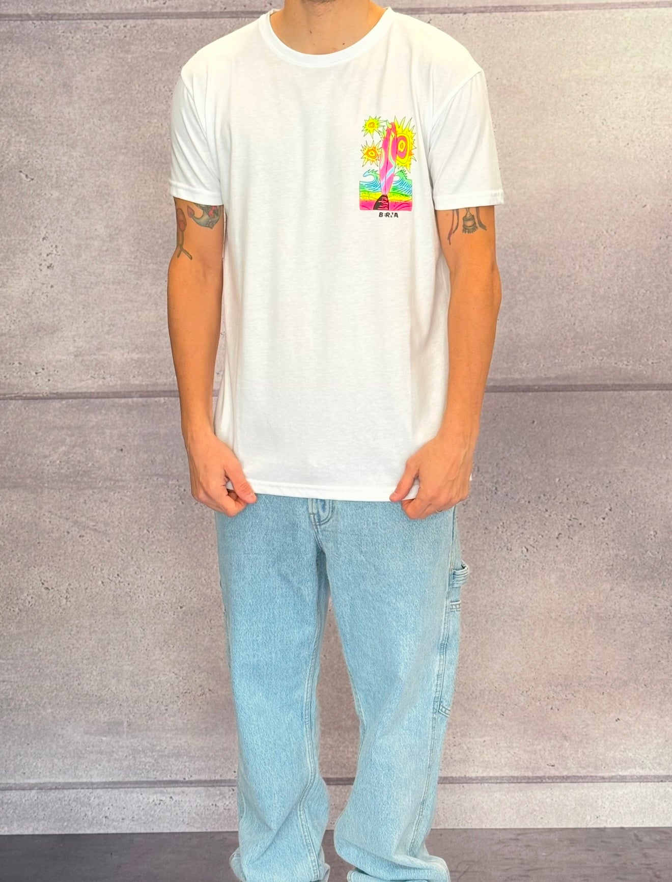 T-SHIRT JERSEY STAMPA SURF - BERNA - ART. 2510832 - COL. BIANCO