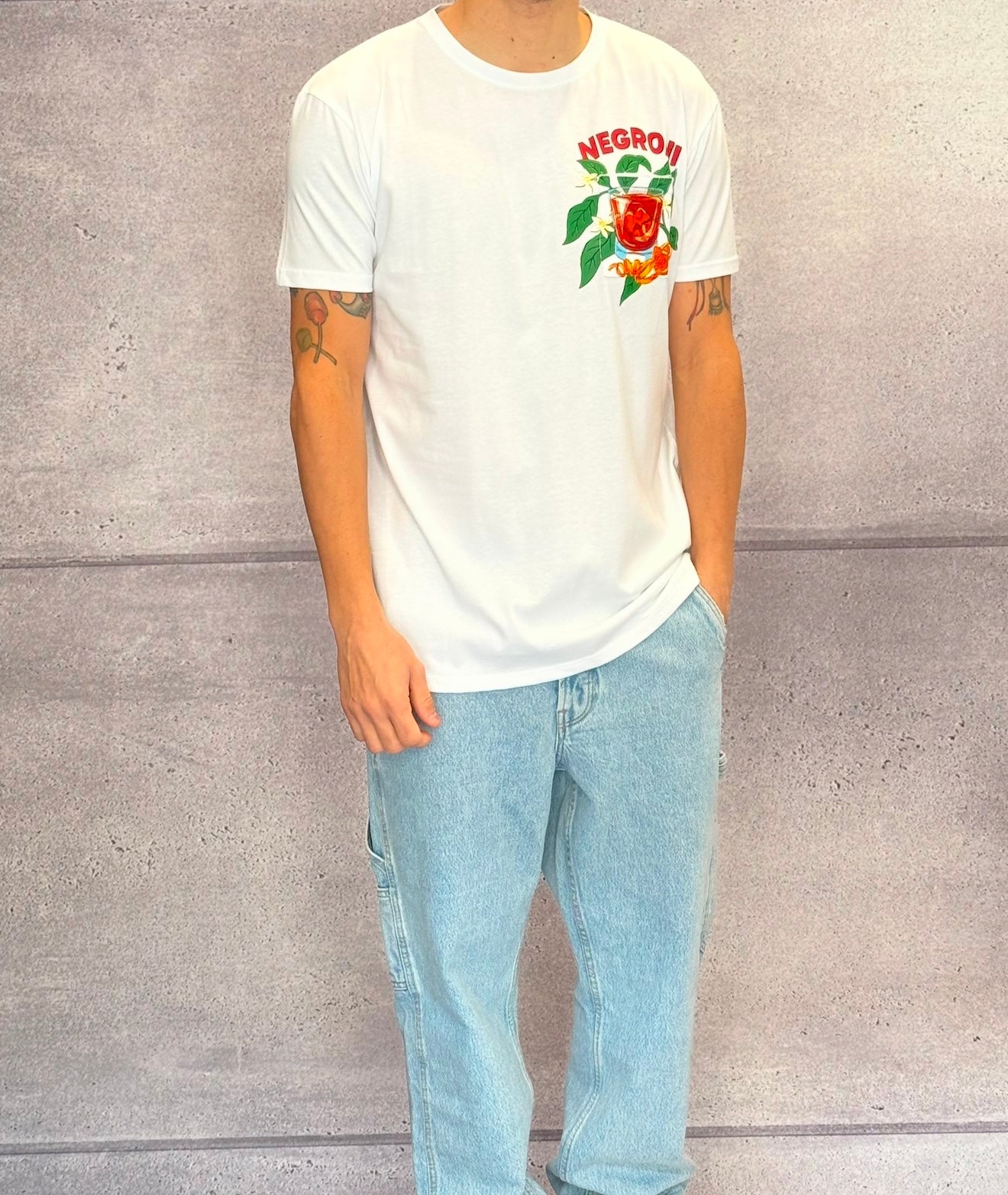T-SHIRT JERSEY STAMPA NEGRONI - BERNA - ART. 2512612 - COL. BIANCO