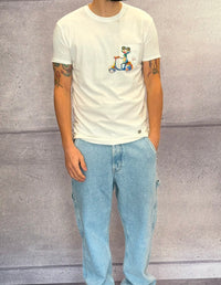 T-SHIRT VESPA RANA - BL.11 - ART. BL04147 - COL. OFF WHITE