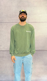 FELPA GIROCOLLO CON RICAMO - BERNA -  ART. 251238
