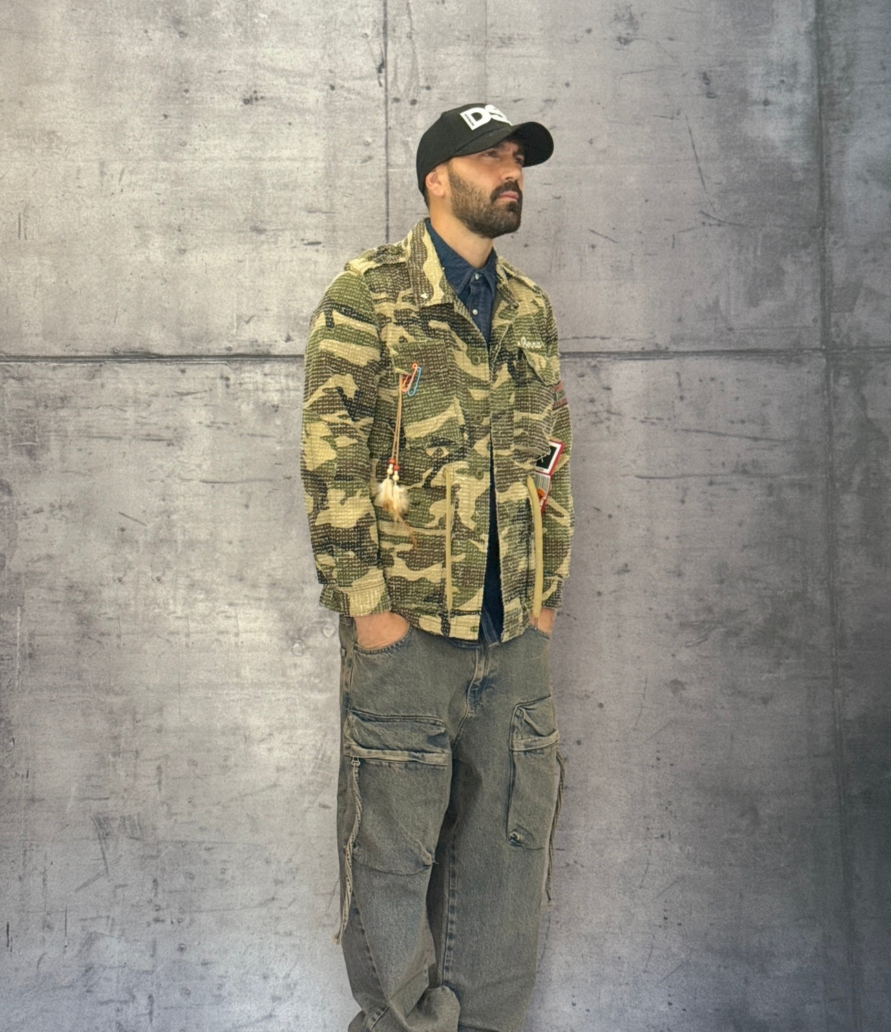 GIUBBINO FIELD JACKET FALCO - BERNA - ART. 25228430 - COL. CAMOUFLAGE