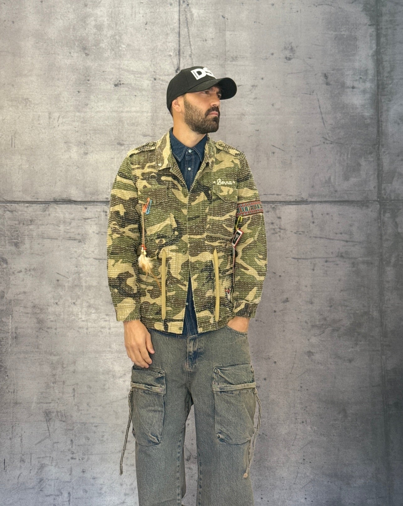 GIUBBINO FIELD JACKET FALCO - BERNA - ART. 25228430 - COL. CAMOUFLAGE