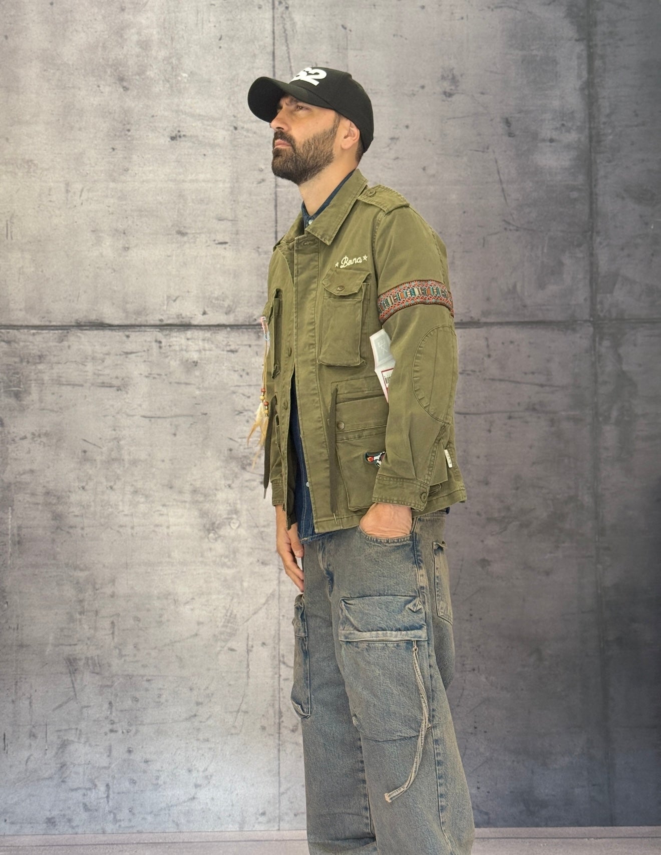 GIUBBINO FIELD JACKET FALCO - BERNA - ART. 2522836 - COL. VERDE