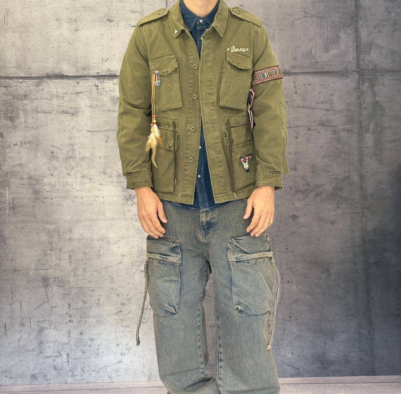 GIUBBINO FIELD JACKET FALCO - BERNA - ART. 2522836 - COL. VERDE