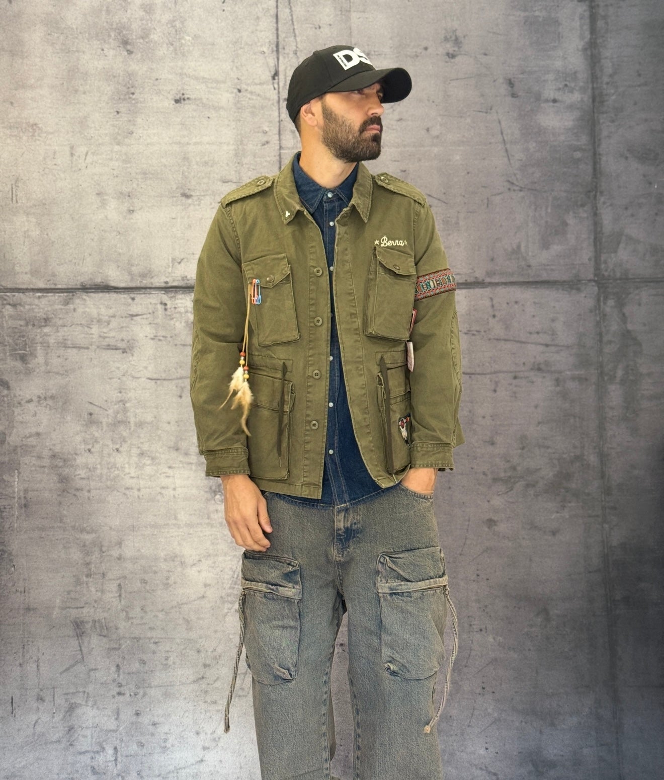 GIUBBINO FIELD JACKET FALCO - BERNA - ART. 2522836 - COL. VERDE