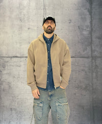 FELPA BOXY FIT CON CAPPUCCIO + ZIP - ONLY&SONS - ART. 22035193 -