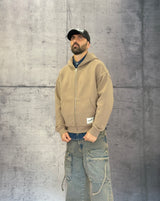 FELPA BOXY FIT CON CAPPUCCIO + ZIP - ONLY&SONS - ART. 22035193 -