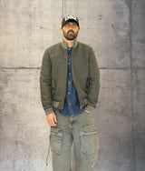 GIUBBINO BOMBER IN PANNO CON FODERA TEDDY - BERNA - ART. 25209430 - COL. GRIGIO SCURO