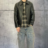 GIUBBINO EFFETTO PELLE - ONLY&SONS - ART. 22034713 - COL. BLACK