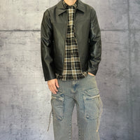 GIUBBINO EFFETTO PELLE - ONLY&SONS - ART. 22034713 - COL. BLACK