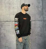 FELPA GIROCOLLO STAMPA AUTO - BERNA - ART. 252082