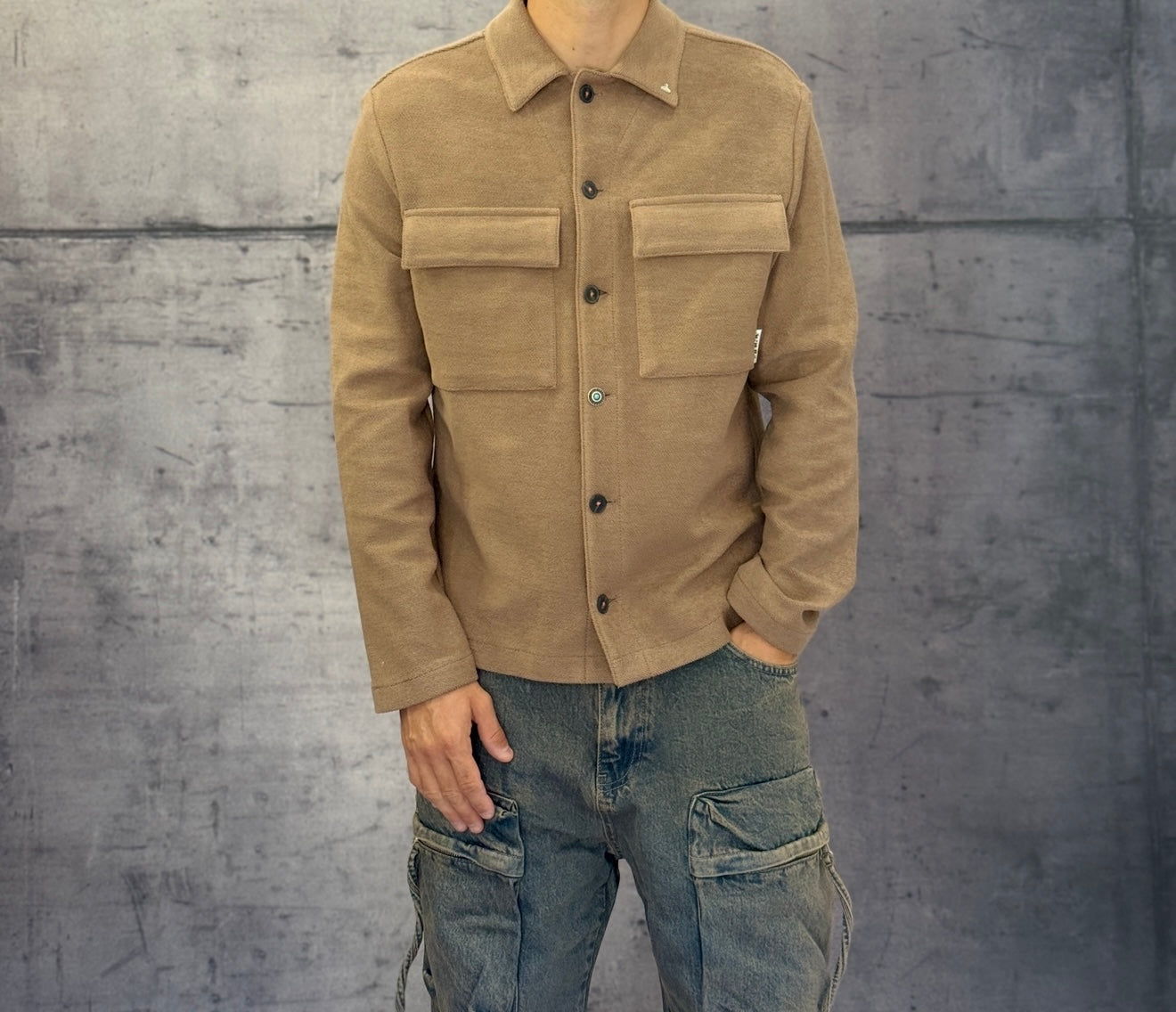 CAMICIONE OVERSHIRT CON MAXI TASCHE - BERNA - ART. 252125250 - COL. TERRA