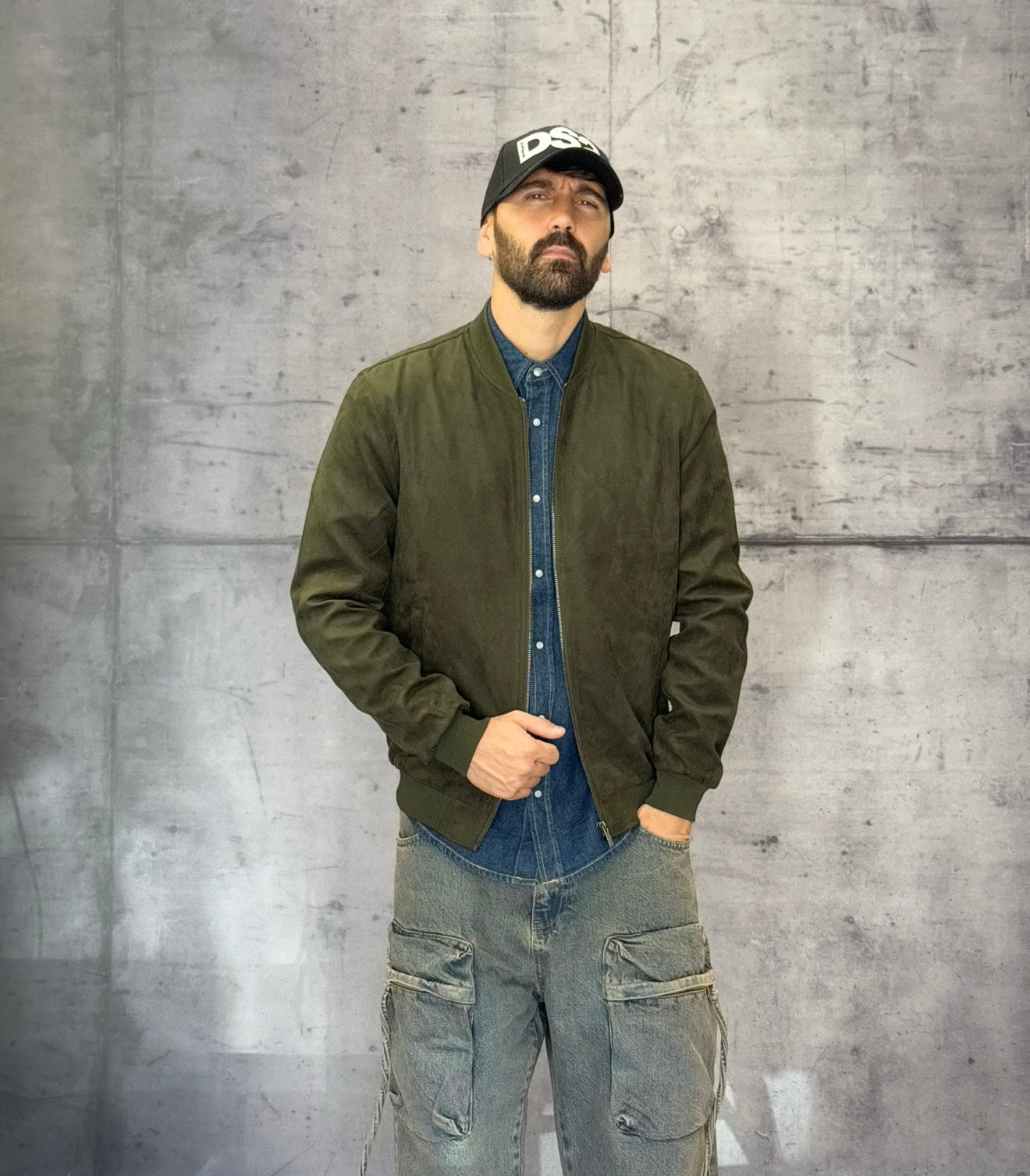 GIUBBINO BOMBER10  EFFETTO SCAMOSCIATO - ONLY&SONS - ART. 22027463