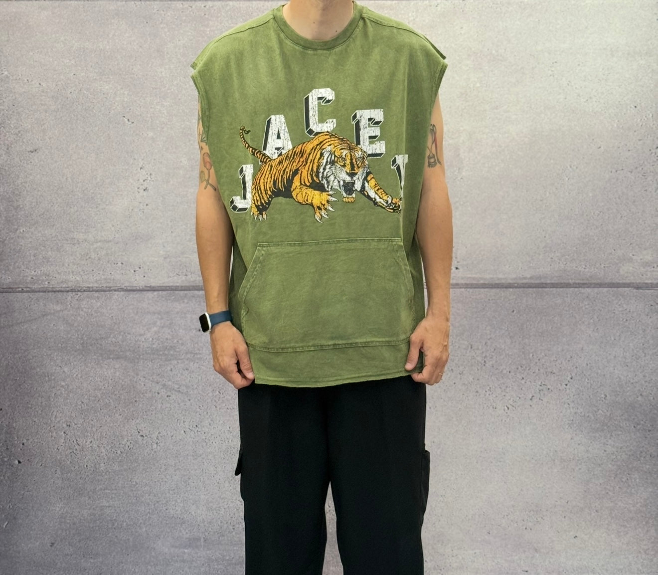 CANOTTA OVERSIZE TIGER - JACEY JACE - ART. 24Y310