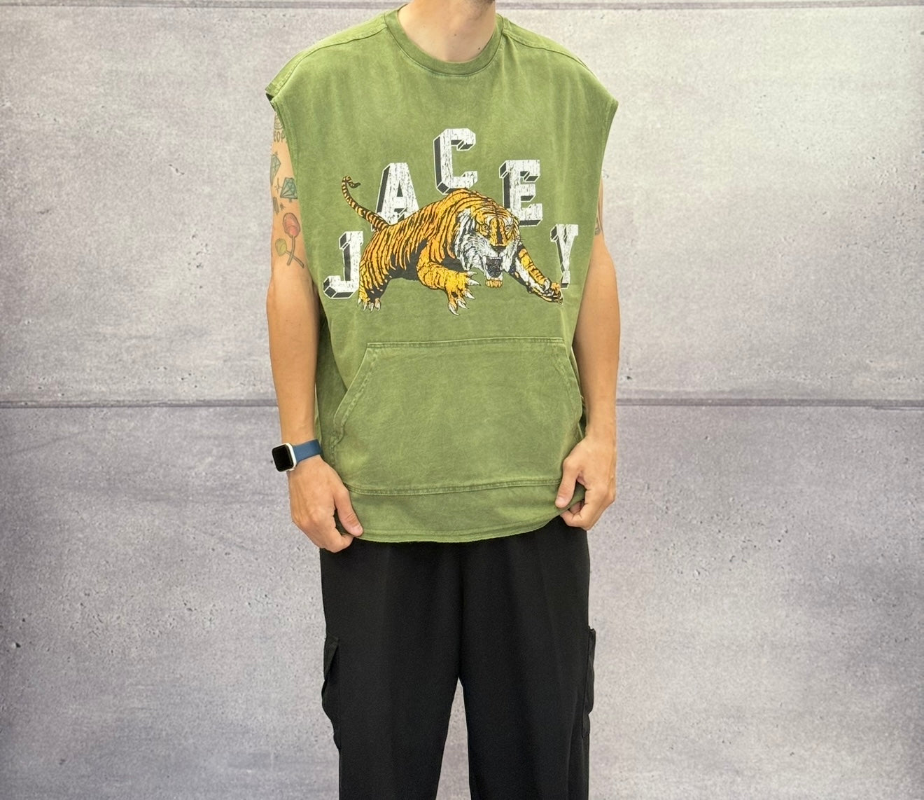 CANOTTA OVERSIZE TIGER - JACEY JACE - ART. 24Y310