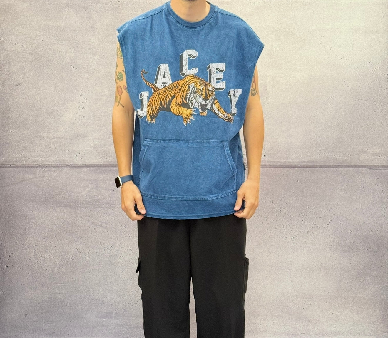 CANOTTA OVERSIZE TIGER - JACEY JACE - ART. 24Y310