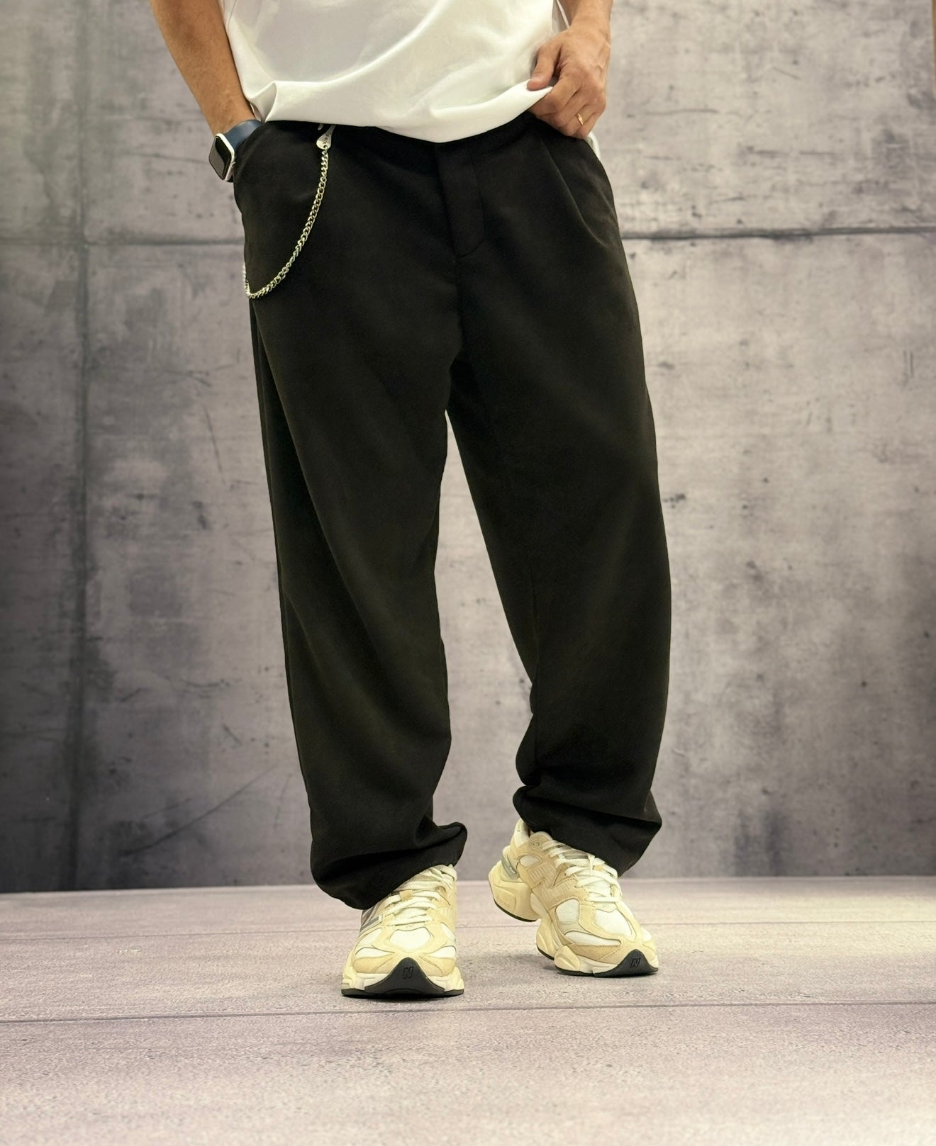 PANTALONE SCAMOSCIATO JAPAN FIT - BERNA - ART. 2521201 - COL. NERO