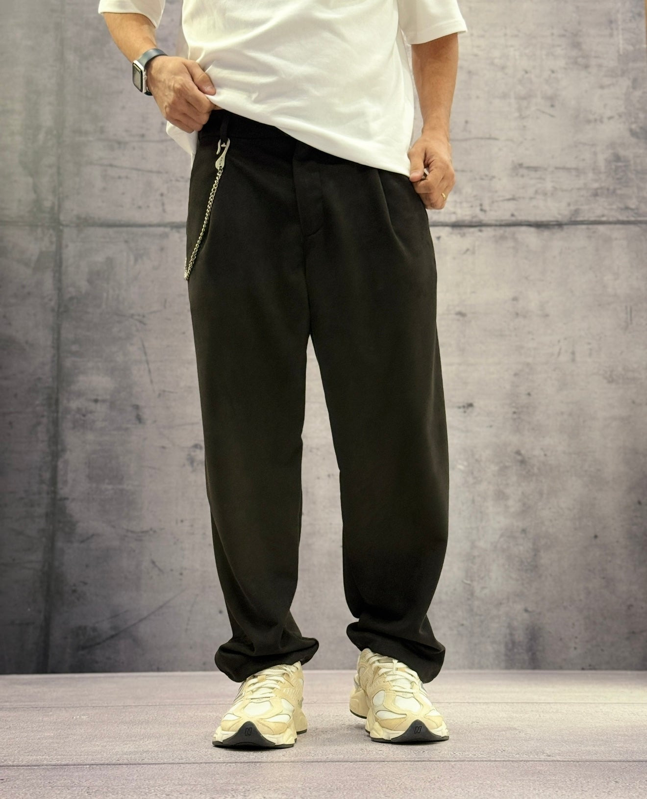 PANTALONE SCAMOSCIATO JAPAN FIT - BERNA - ART. 2521201 - COL. NERO